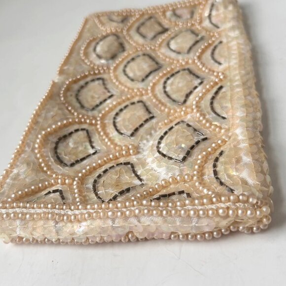 Vintage Sequin Zippered Pouch - Picture 3 of 7